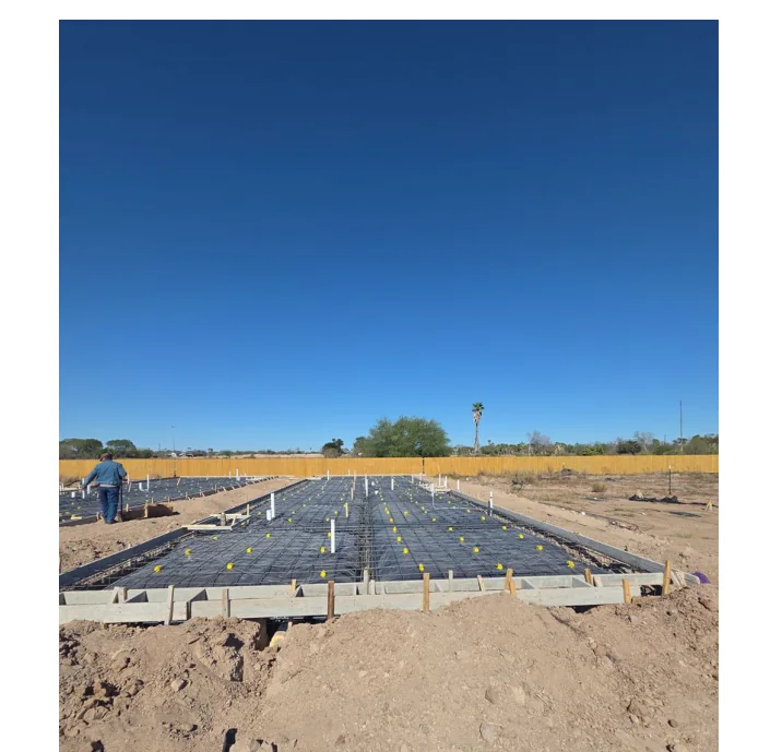 Foundation and slab preparation